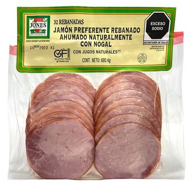 Jones Ham slices (Jamon Rebanado 688g)