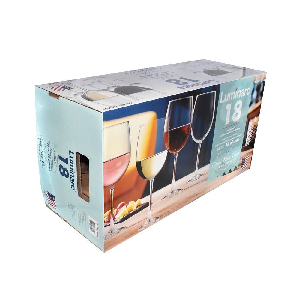 Luminarc All-Purpose Wine Glasses (18 glasses)  #