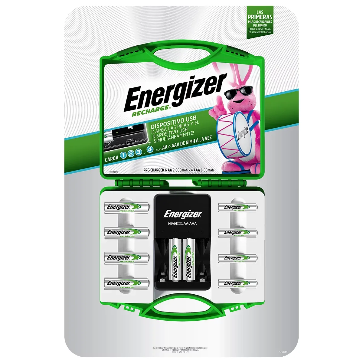 Energizer Rechargeable Batteries with Charger - 6 AA and 4 AAA