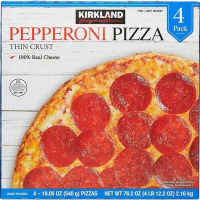Kirkland Pepperoni Pizzas - 4 count (Frozen)