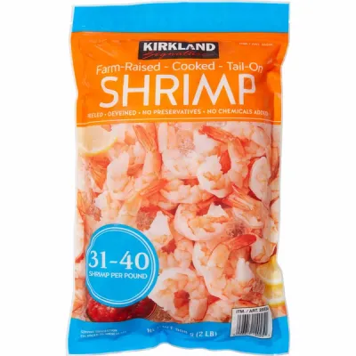 Kirkland Shrimp (Cooked &amp; Cleaned, with Tail) (31-40ct)