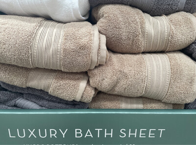 Charisma Bath Sheet Towel - Brown 36in x 70in