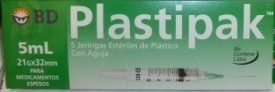 BD Syringes - 5 ml - 2 pack 5 pieces