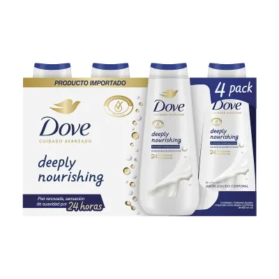 Dove Body Wash - 4 pack