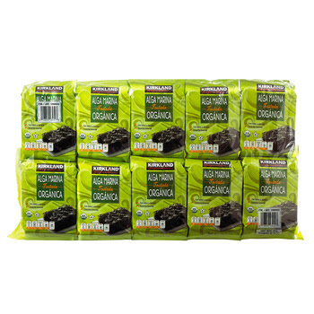 Kirkland Seasoned Organic Seaweed - 10 packs