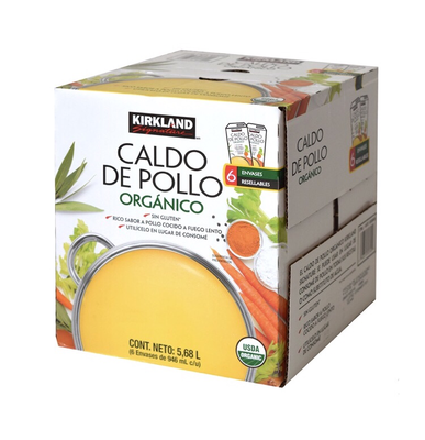 Kirkland Chicken Broth Organic - 946ml/6pk