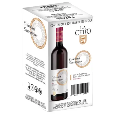 La Cetto Cabernet Sauvignon 4 bottles/750ml   *