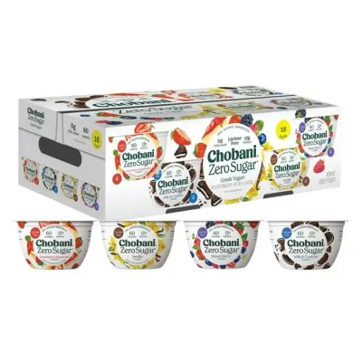 Chobani Zero Greek Yogurt 16/150g Assorted