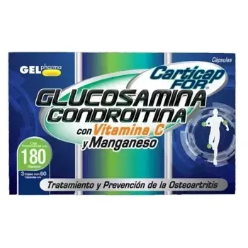 Carticap Glucosamina Condroitina W/ Vit C &amp; Magnesium (180 cap)