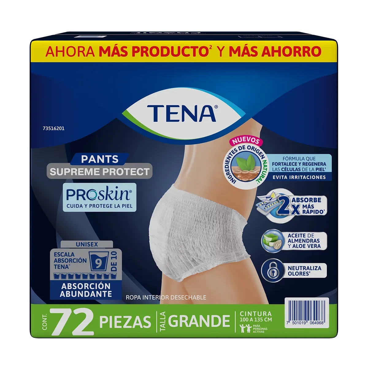 Tena Adult Disposable Diapers - PULL UP PANTS  - GRANDE  #