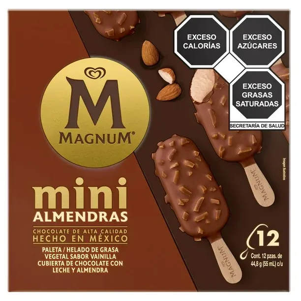 Magnum Mini Ice Cream Bars w/Almonds (12 bars)