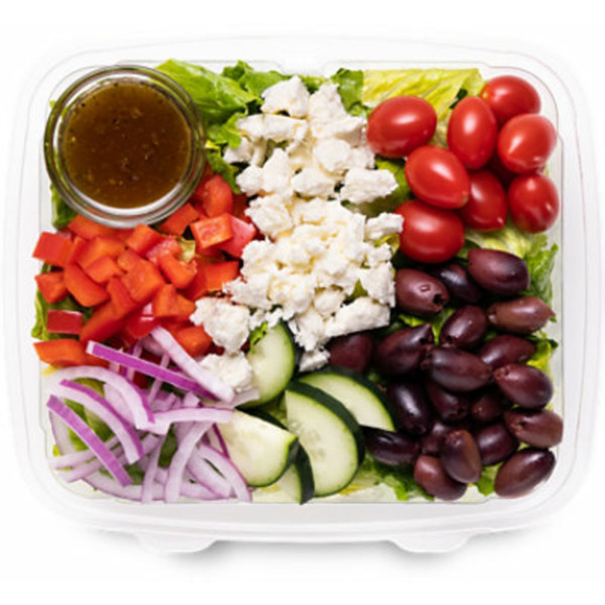 Fresh Greek Salad w/ Dressing (Depends on availability)