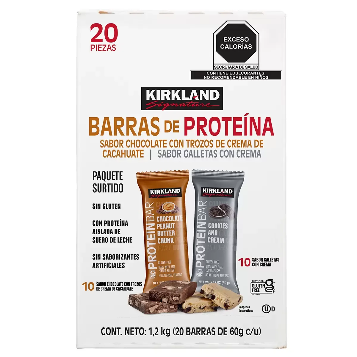 Kirkland Protein Bars (Cookies&amp;Cream/Chocolate Peanut Butter) - 20 bars