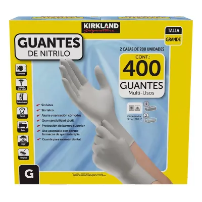 Kirkland Nitrile Gloves - 400pk - LARGE
