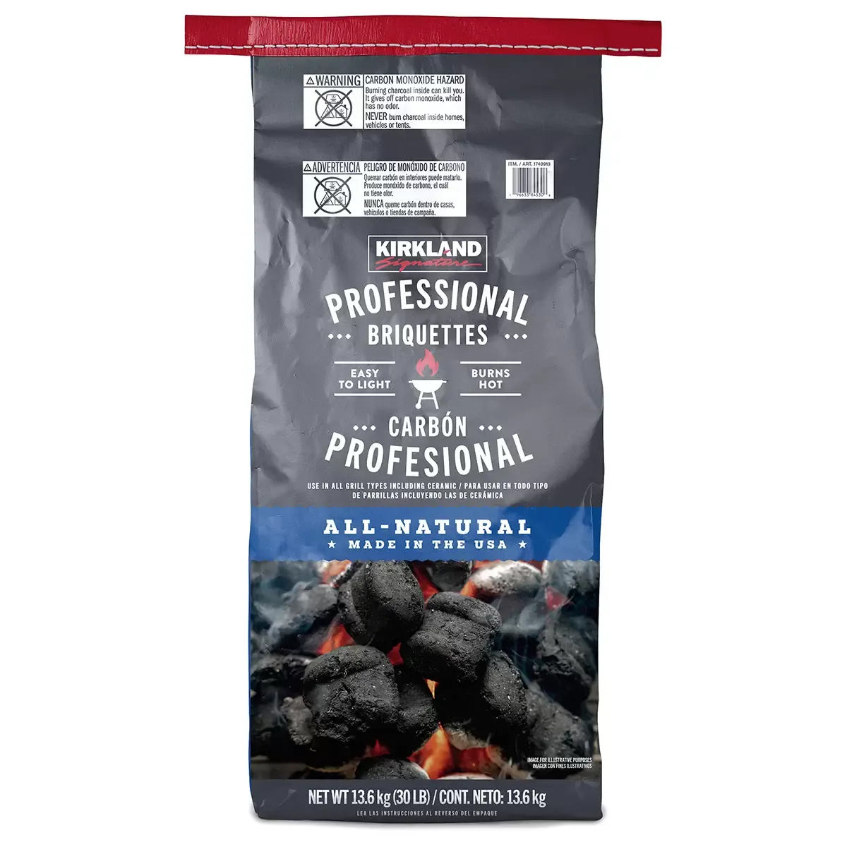 Kirkland Charcoal Briquettes 13.6kg #