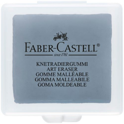 Ластик-клячка Faber-Castell, формопласт, 40*35*10мм, серый
