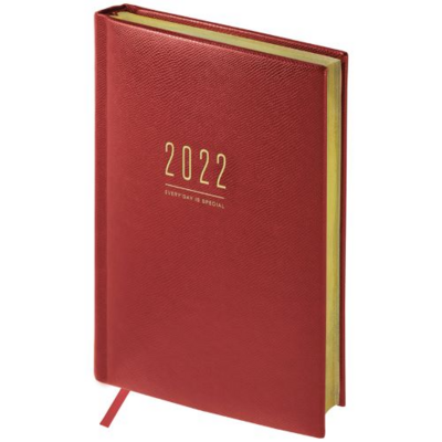 Ежедневник датированный 2022г., A5, 176л., кожзам, OfficeSpace 