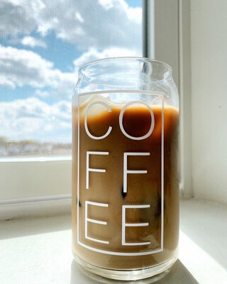 Iced Coffee Glass 