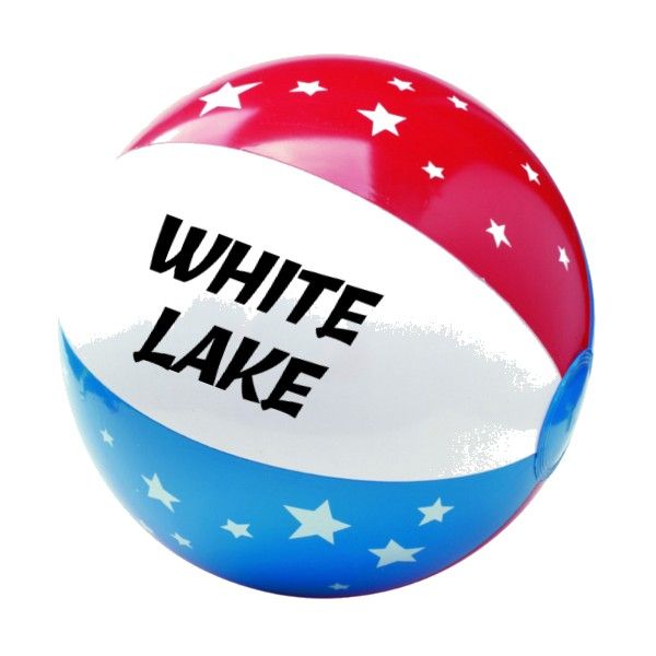 White Lake Beach Ball - 10" Diameter