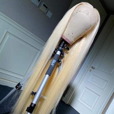 8-40inch Blonde 613 4x4 Closure/13x4 Frontal Transparent Lace Wig