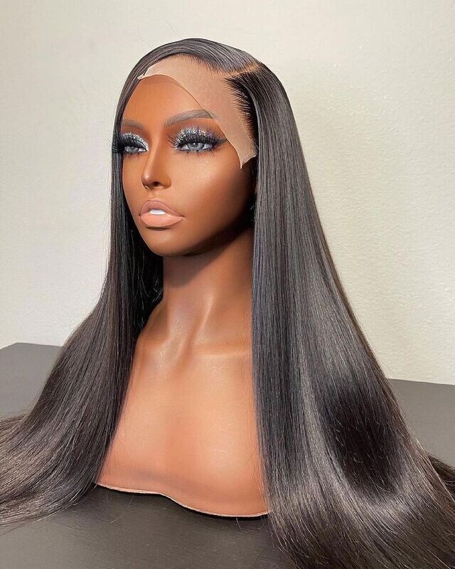 8-40inch Black 13x4 Transparent Lace Front Wig