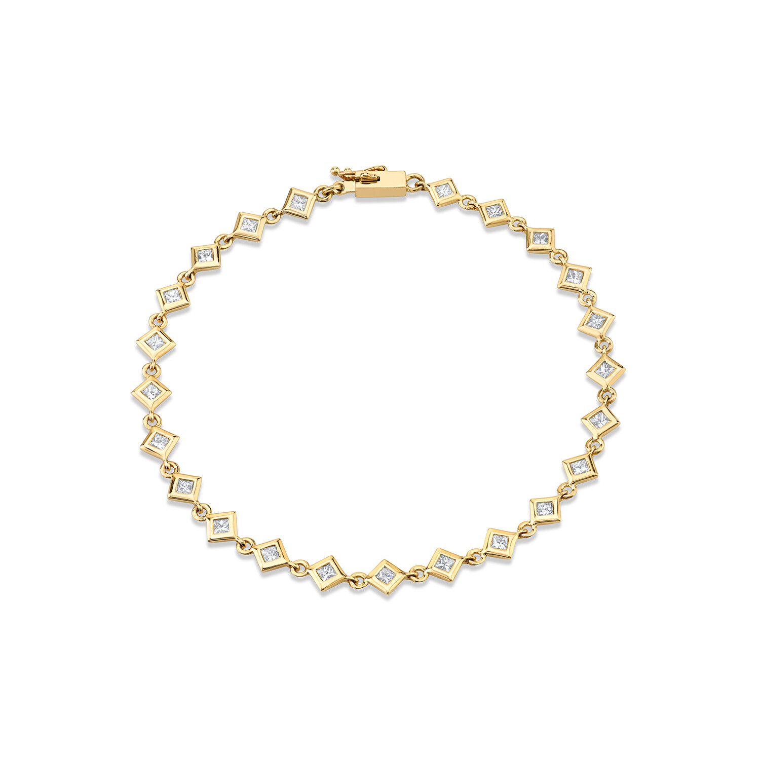 Michael M Princess Bezel Tennis Bracelet