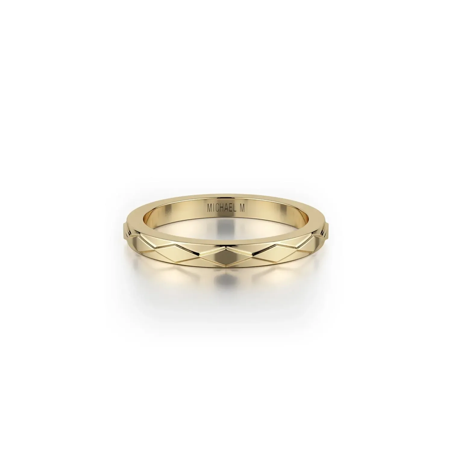 Michael M Embossed Precious Metal Band