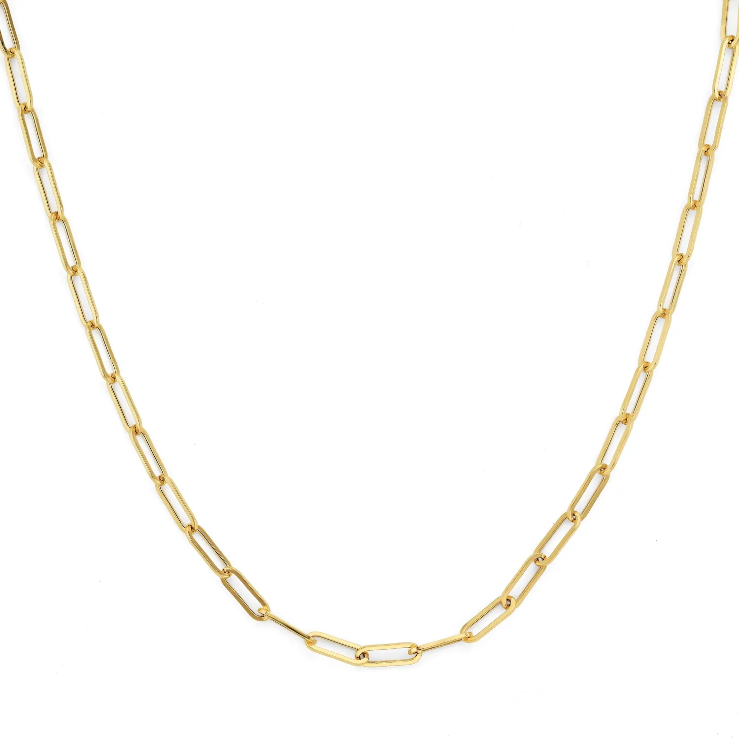 Michael M Paperclip Link Chain