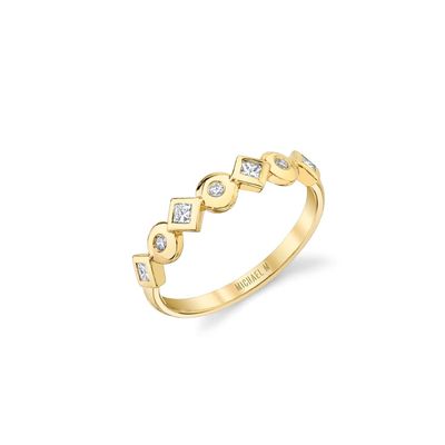 Michael M Mixed Shape Bezel Ring