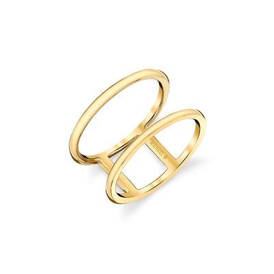 Michael M Solid Double Band Ring
