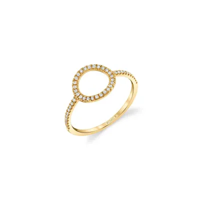 Michael M Diamond Open Circle Diamond Ring