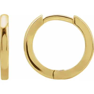 Brittney's Picks 14K Yellow Hinged 12.5 mm Hoop Earrings