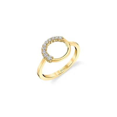 Michael M Open Circle Diamond Ring