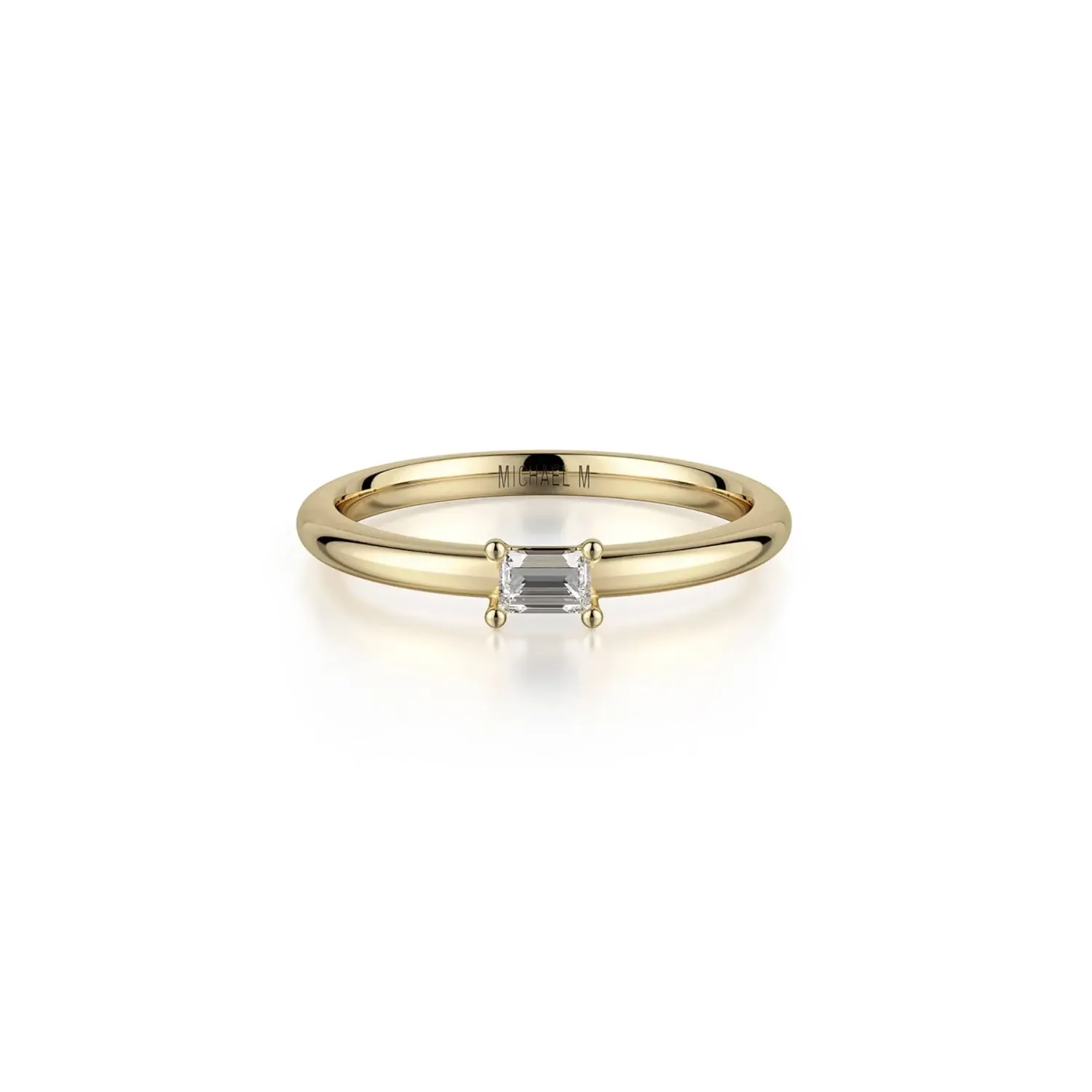 Michael M Petite Solitaire Diamond Ring
