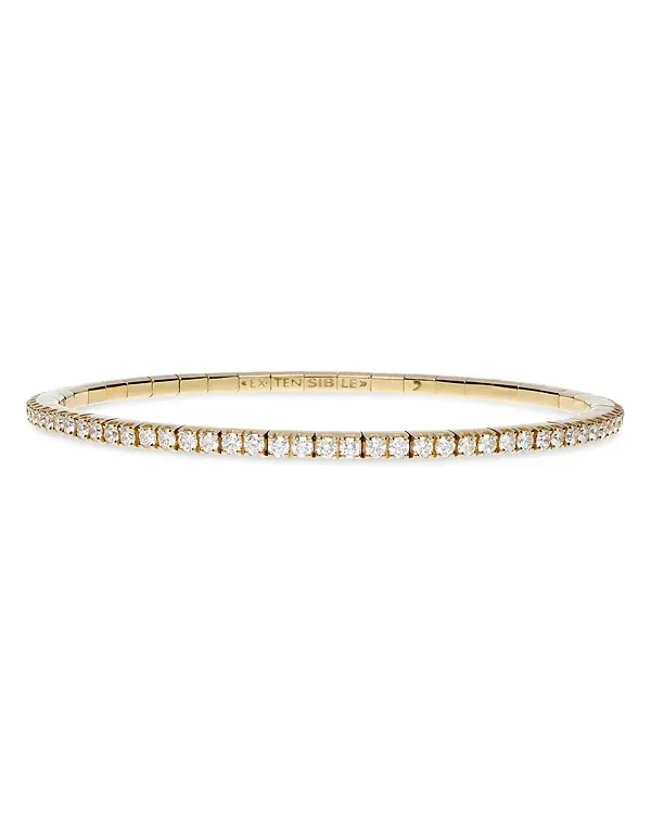 Roberto Demeglio Extensible 18K Gold Diamond Stretch Tennis Bracelet