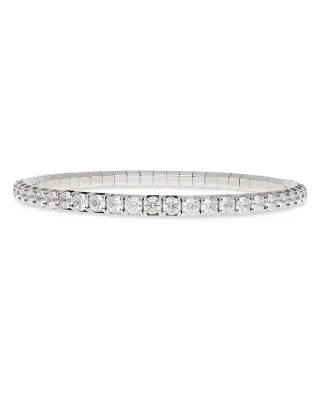 Roberto Demeglio Extensible 18K White Gold Diamond Stretch Tennis Bracelet