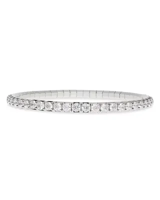 Roberto Demeglio Extensible 18K White Gold Diamond Stretch Tennis Bracelet