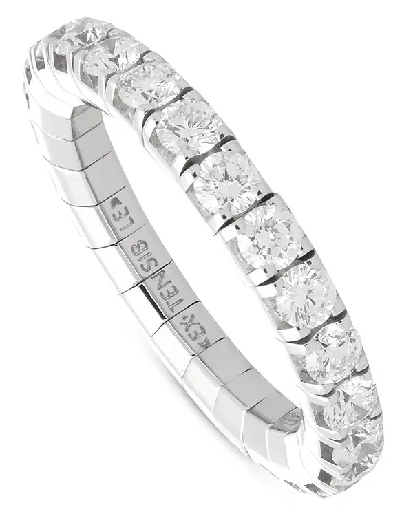 Roberto Demeglio Extensible 18K White Gold Diamond Stretch Ring
