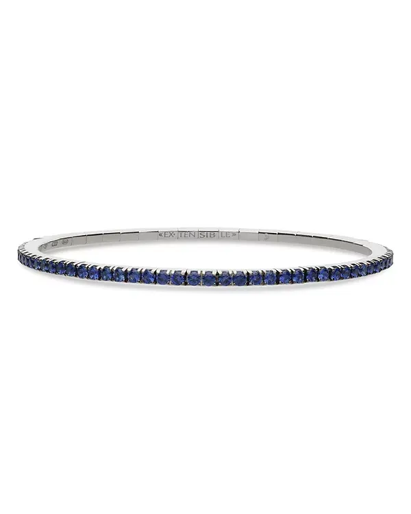 Demeglio Extensible Sapphire Stretch Tennis Bracelet
