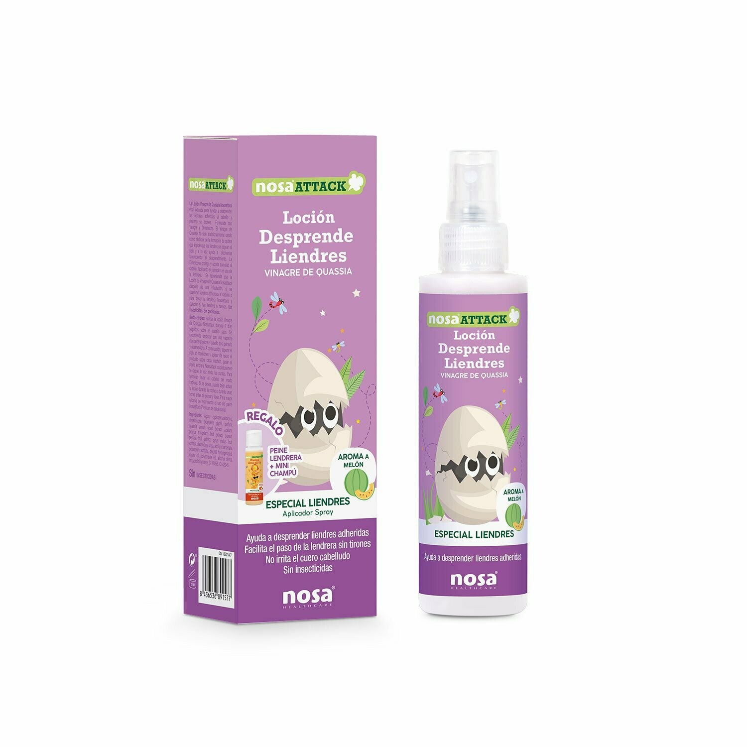 Loción Desprende liendres aroma Melón