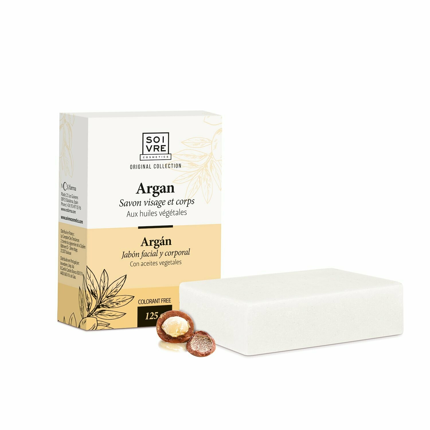 Jabón natural sólido Argán