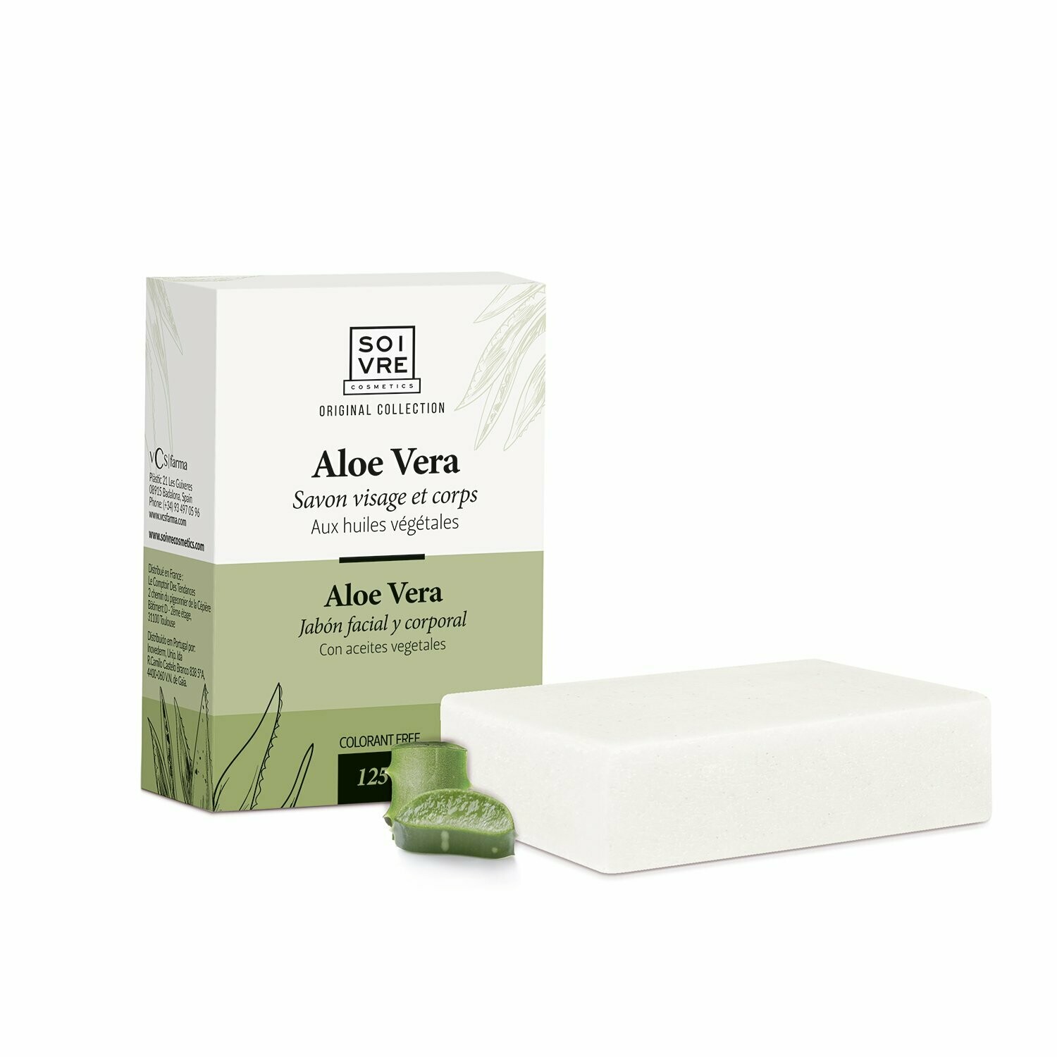 Jabón natural sólido Aloe Vera