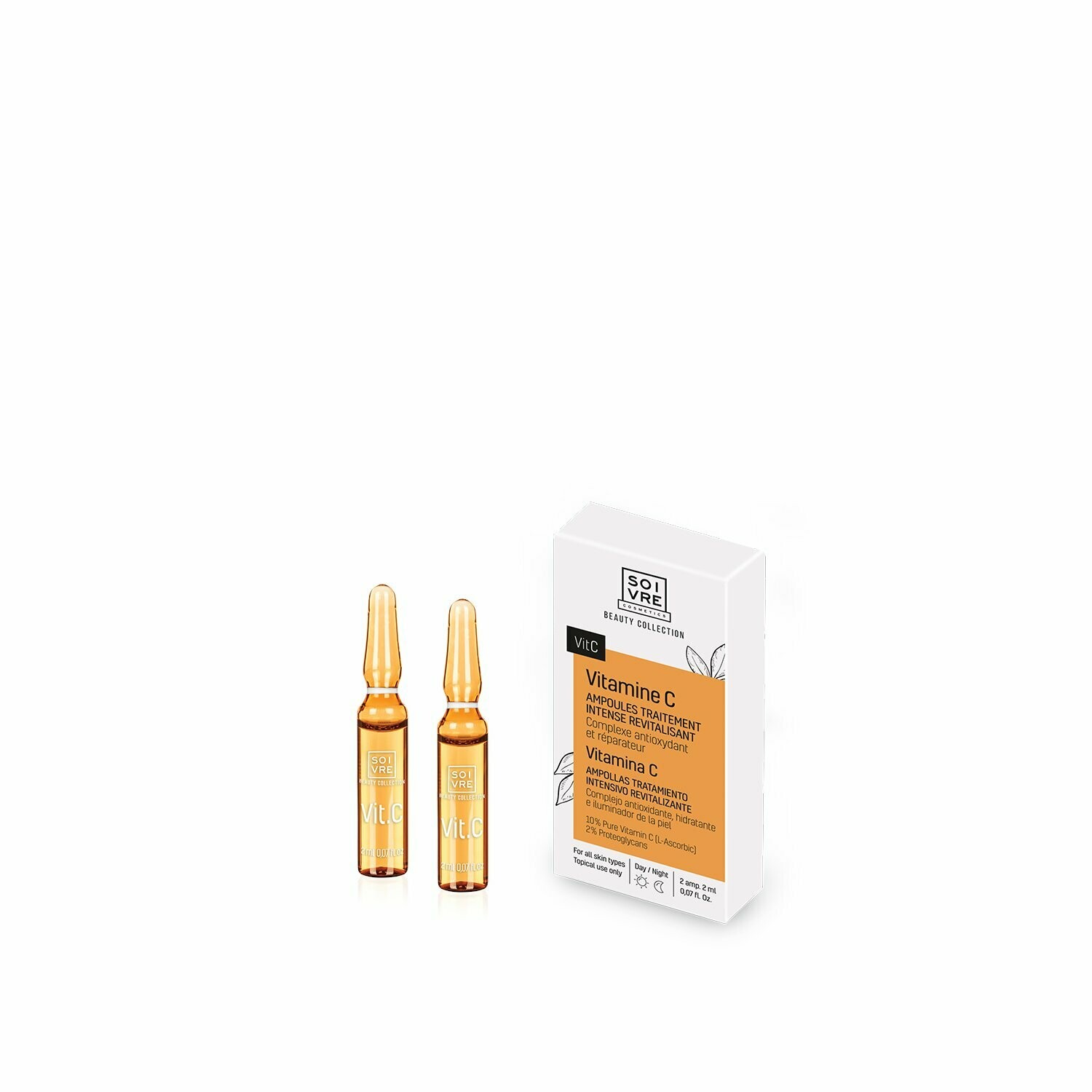 Ampollas Vitamina C.
 Tratamiento intensivo revitalizante