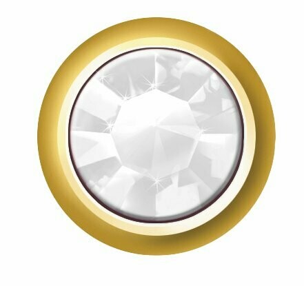 Pendiente Botón Swarovski