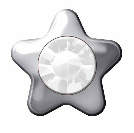 Pendiente Estrella Swarovski blanco