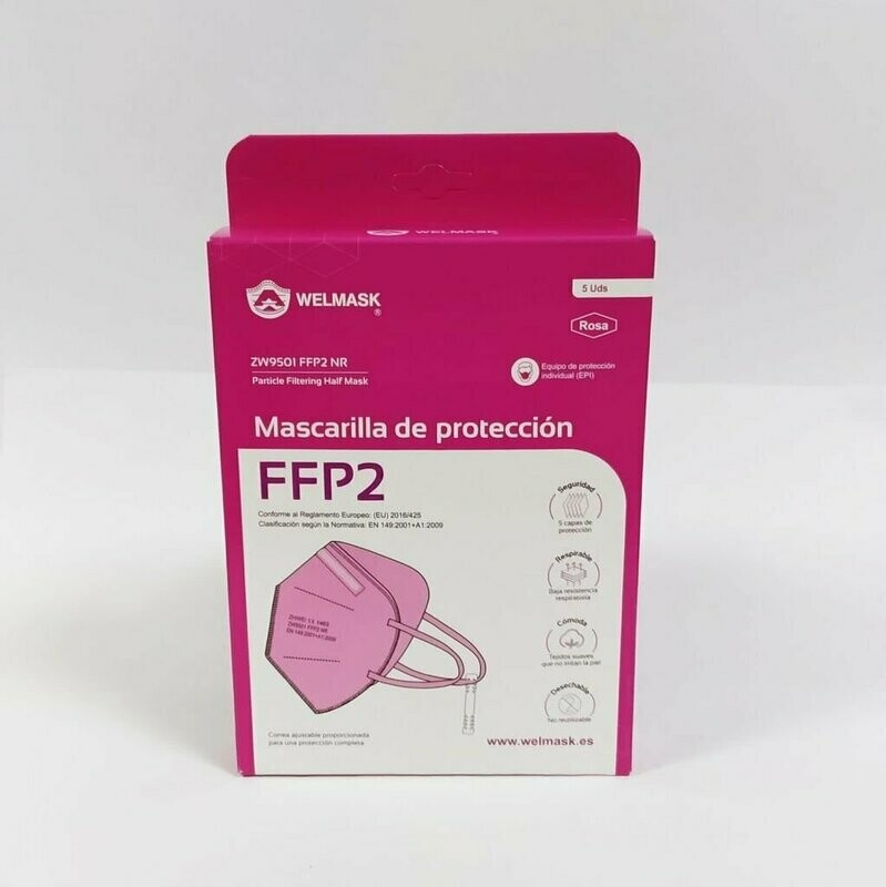 MASCARILLA FFP2 ROSA