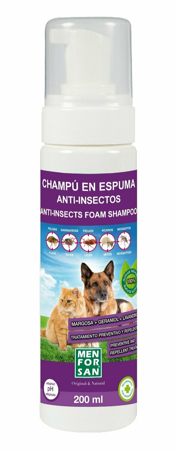 CHAMPÚ EN ESPUMA ANTI-INSECTOS