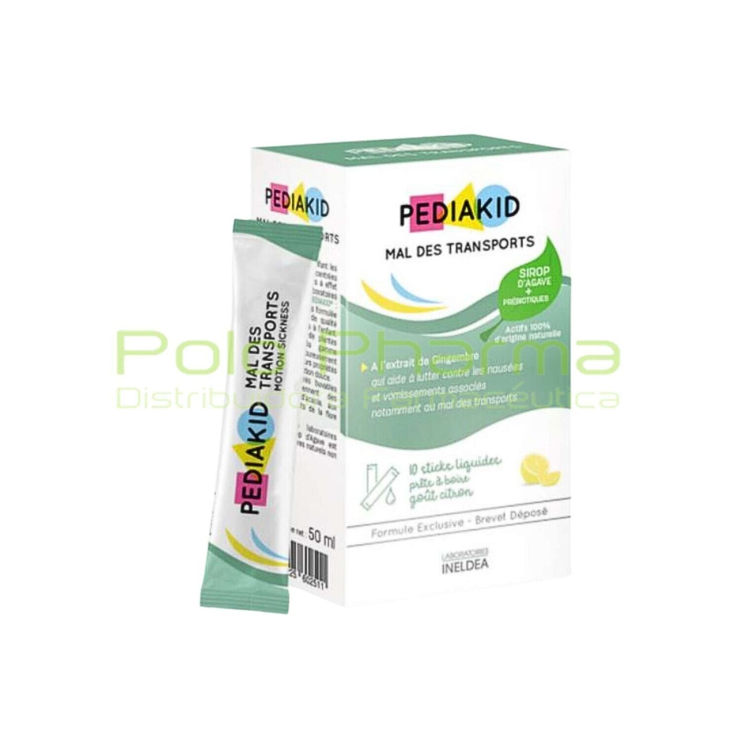 PEDIAKID MAL DE TRANSPORTE 10 STICKS