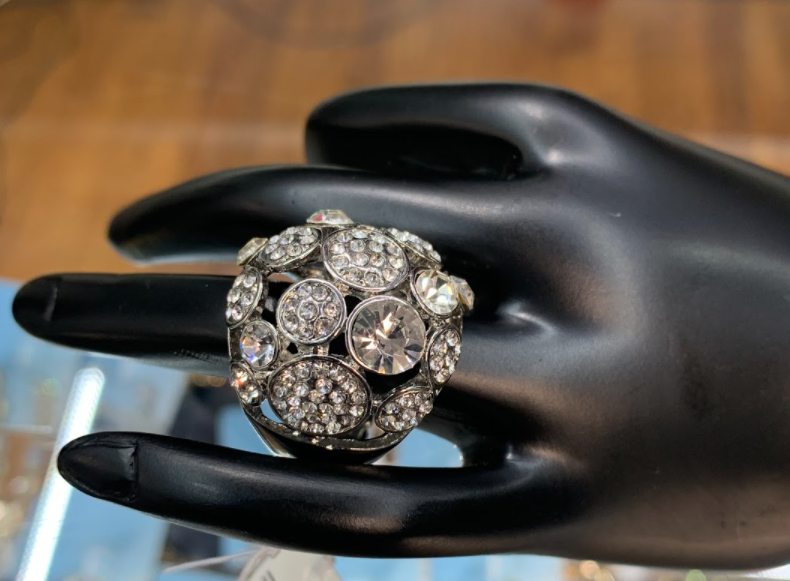 Stretch Fashion-Ring Rhinestones