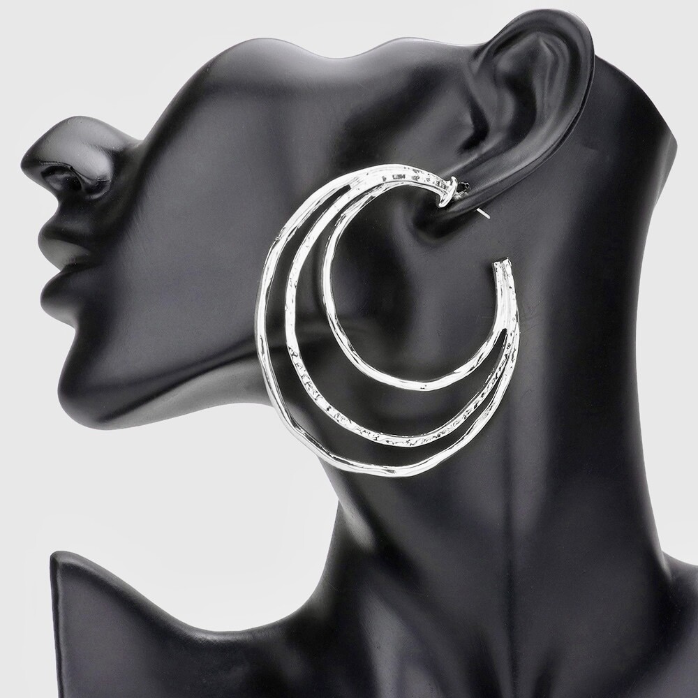 Silver hoops